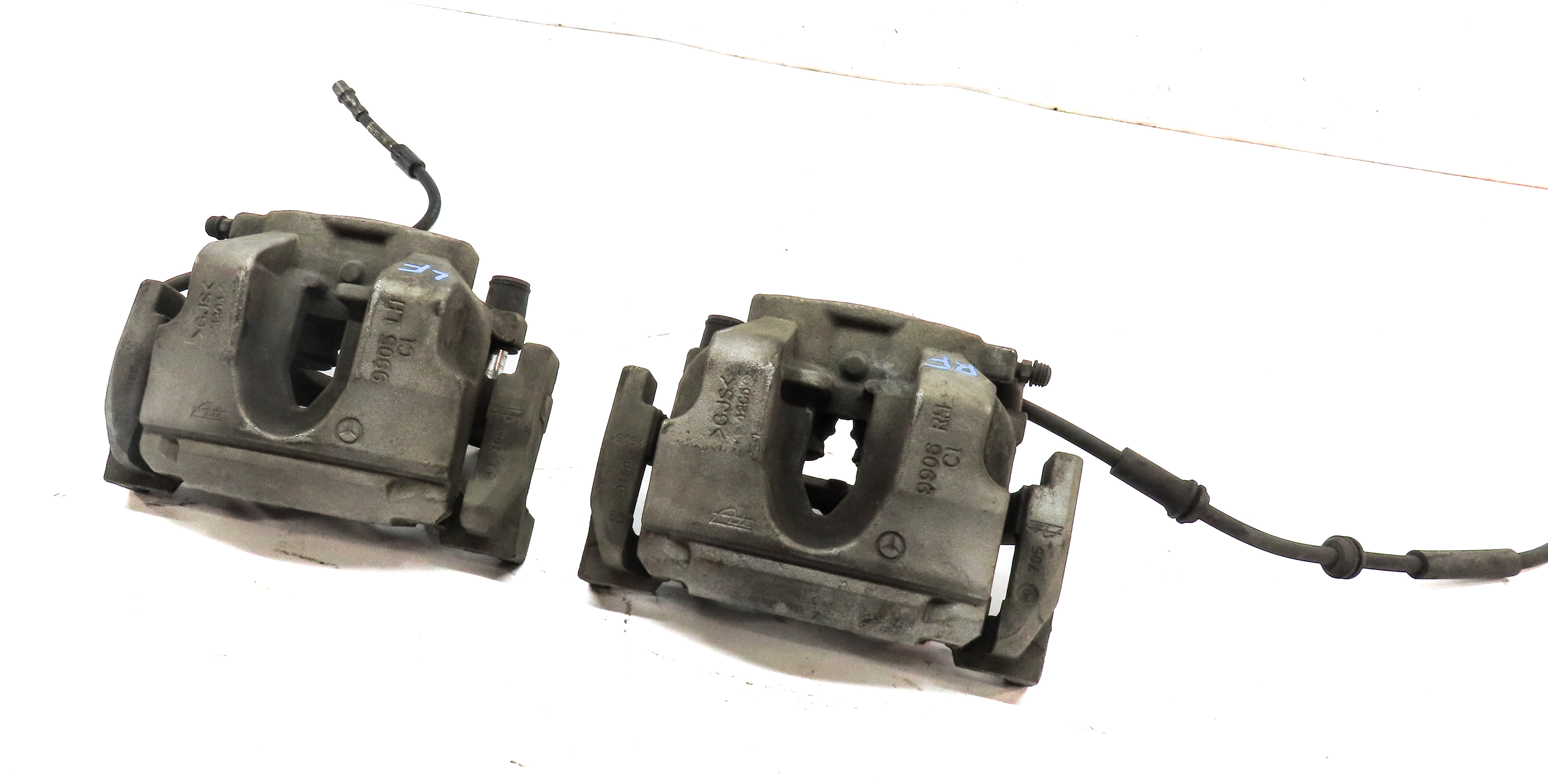 2013-2019 MERCEDES GL GLE GLS ML CLASS (W166 X166) FRONT BRAKE CALIPER SET — exact item pictured
